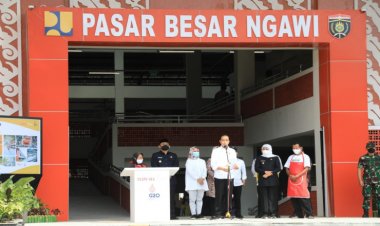 Presiden Joko Widodo Resmikan Pasar Besar Ngawi