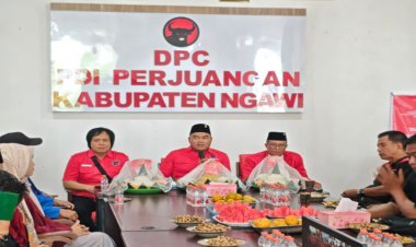Rayakan HUT ke-53, PDI Perjuangan Ngawi Maknai Satyam Eva Jayate Bareng Mahasiswa