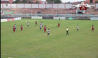 Tendangan LDR Raihan Persinga Ngawi Tumbangkan Tuan Rumah Pasuruan United 1-0