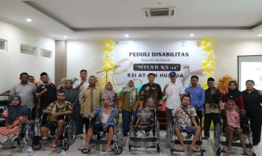 Milad Ke 12 RSI At-Tin Husada Ngawi Peduli Disabilitas, Puluhan Alat Bantu Dibagikan